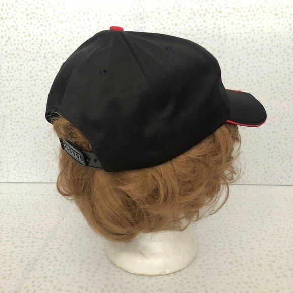 Vintage 90s Disney Parks Mickey Mouse Neon Lights Outline Black Snapback BallCap - Picture 4 of 5